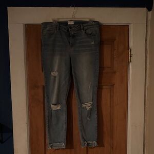 Universal Thread Light Blue Distressed Skinny Jeans